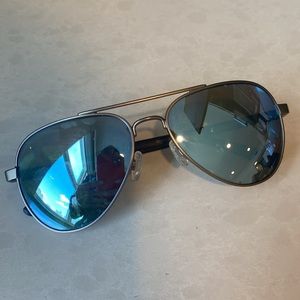 Blue Polarized REVO raconteur aviator sunglasses